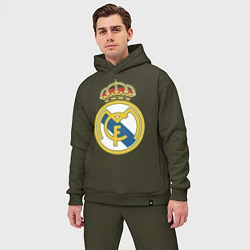Мужской костюм оверсайз Real Madrid FC, цвет: хаки — фото 2