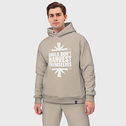 Мужской костюм оверсайз Harvest Themselves, цвет: миндальный — фото 2