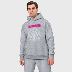 Мужской костюм оверсайз Ramones Boyband, цвет: меланж — фото 2