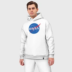 Мужской костюм оверсайз NASA: Dasa, цвет: белый — фото 2