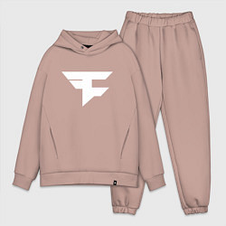 Мужской костюм оверсайз FAZE Symbol, цвет: пыльно-розовый