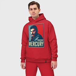 Мужской костюм оверсайз Freddie Mercury, цвет: красный — фото 2