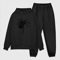 Мужской костюм оверсайз Черный паук, цвет: черный