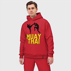 Мужской костюм оверсайз Muay Thai, цвет: красный — фото 2