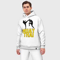 Мужской костюм оверсайз Muay Thai, цвет: белый — фото 2