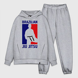 Мужской костюм оверсайз Brazilian Jiu jitsu, цвет: меланж