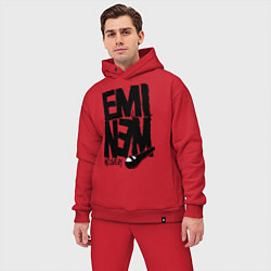Мужской костюм оверсайз Eminem recovery, цвет: красный — фото 2