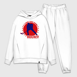 Мужской костюм оверсайз I love this Hockey