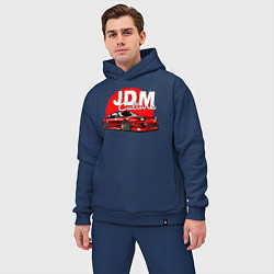 Мужской костюм оверсайз JDM Culture, цвет: тёмно-синий — фото 2