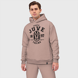 Мужской костюм оверсайз Forza Juve 1897: Torino, цвет: пыльно-розовый — фото 2