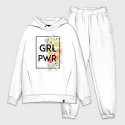 Мужской костюм оверсайз GRL PWR, цвет: белый