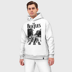 Мужской костюм оверсайз The Beatles: Mono Abbey Road, цвет: белый — фото 2