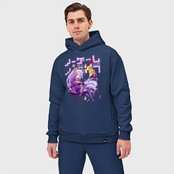 Мужской костюм оверсайз No Game No Life, цвет: тёмно-синий — фото 2
