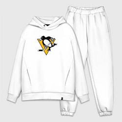 Мужской костюм оверсайз Pittsburgh Penguins: Evgeni Malkin, цвет: белый