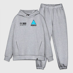 Мужской костюм оверсайз RK800 CONNOR, цвет: меланж