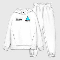 Мужской костюм оверсайз RK800 CONNOR, цвет: белый