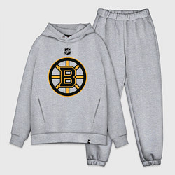 Мужской костюм оверсайз Boston Bruins NHL, цвет: меланж