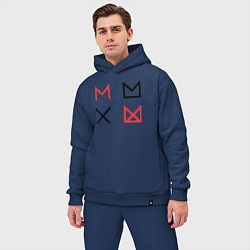 Мужской костюм оверсайз MONSTA X, цвет: тёмно-синий — фото 2