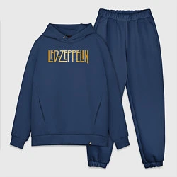Мужской костюм оверсайз Led Zeppelin, цвет: тёмно-синий