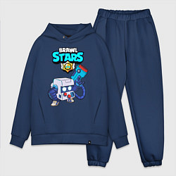 Мужской костюм оверсайз BRAWL STARS 8-BIT, цвет: тёмно-синий