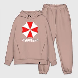 Мужской костюм оверсайз UMBRELLA CORP, цвет: пыльно-розовый