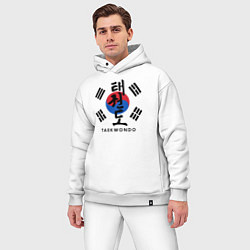 Мужской костюм оверсайз Taekwondo, цвет: белый — фото 2