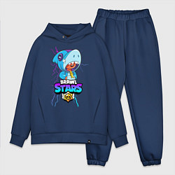 Мужской костюм оверсайз BRAWL STARS LEON SHARK, цвет: тёмно-синий