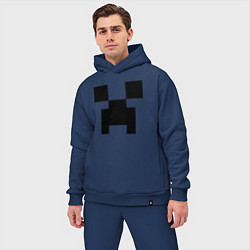 Мужской костюм оверсайз Minecraft, цвет: тёмно-синий — фото 2