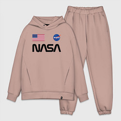 Мужской костюм оверсайз NASA НАСА, цвет: пыльно-розовый