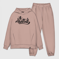 Мужской костюм оверсайз Handball lettering