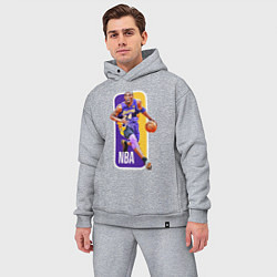 Мужской костюм оверсайз NBA Kobe Bryant, цвет: меланж — фото 2
