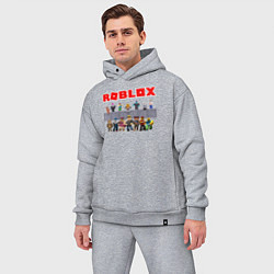 Мужской костюм оверсайз ROBLOX, цвет: меланж — фото 2