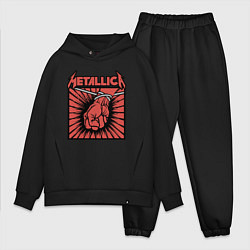 Мужской костюм оверсайз Metallica, цвет: черный