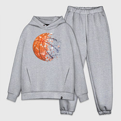 Мужской костюм оверсайз BasketBall, цвет: меланж