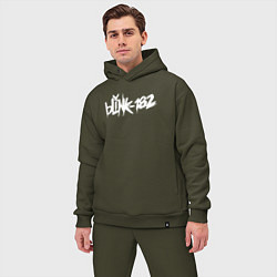 Мужской костюм оверсайз Blink 182, цвет: хаки — фото 2