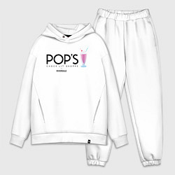 Мужской костюм оверсайз POPS, цвет: белый