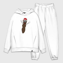 Мужской костюм оверсайз Мистер Говняшка, цвет: белый