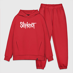 Мужской костюм оверсайз SLIPKNOT НА СПИНЕ, цвет: красный