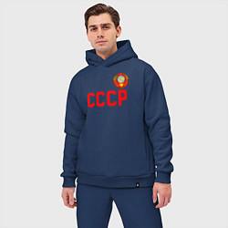 Мужской костюм оверсайз СССР, цвет: тёмно-синий — фото 2