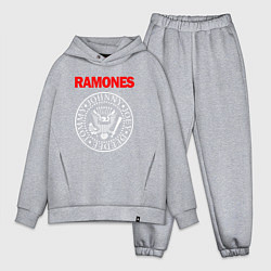 Мужской костюм оверсайз RAMONES, цвет: меланж