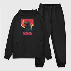 Мужской костюм оверсайз Godzilla, цвет: черный