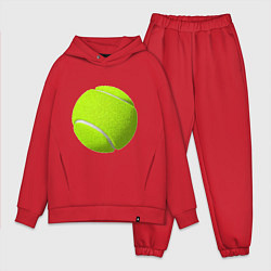 Мужской костюм оверсайз Теннис, цвет: красный