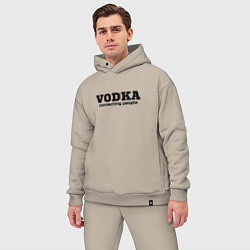 Мужской костюм оверсайз Vodka connecting people, цвет: миндальный — фото 2
