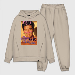 Мужской костюм оверсайз Deep Dark, цвет: миндальный