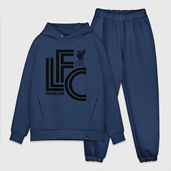 Мужской костюм оверсайз Liverpool FC цвета тёмно-синий — фото 1
