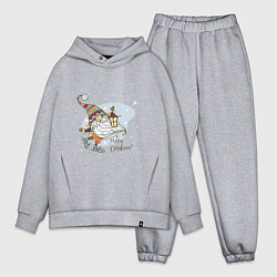 Мужской костюм оверсайз Рождественский гном