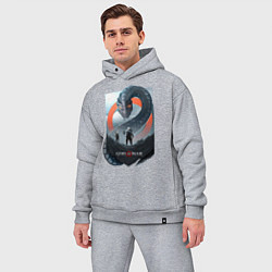 Мужской костюм оверсайз Кратос и Атрей, цвет: меланж — фото 2