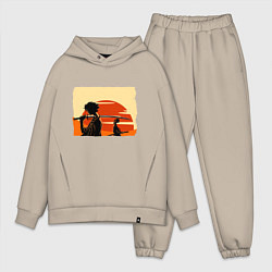 Мужской костюм оверсайз Самурай Чамплу Мугэн и Дзин