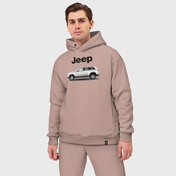 Мужской костюм оверсайз Jeep, цвет: пыльно-розовый — фото 2