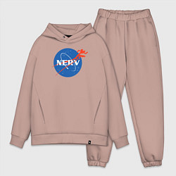 Мужской костюм оверсайз Nerv, цвет: пыльно-розовый